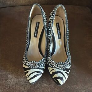 Roberta di Camerino Black and White Zebra Print Women's high heels Shoes